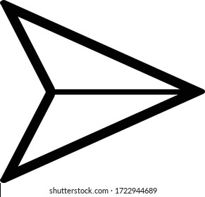 icono enviado en fondo blanco. estilo plano. icono del vector de línea de plano.