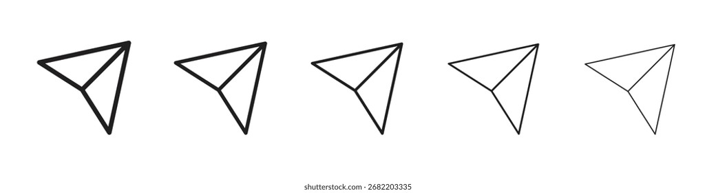 Ilustración vectorial de icono enviada aislada