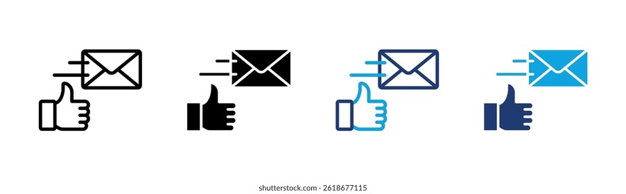 Elemento De Ícone De Email Enviado Para Design
