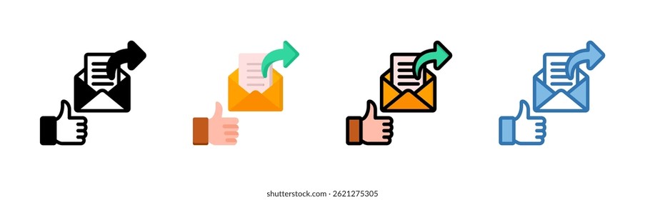 Sent Mail Icon Element For Design