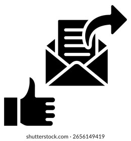 Elemento De Ícone De Email Enviado Para Design