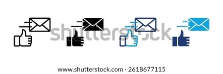 Sent Mail Icon Element For Design