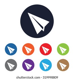 Sent Message Vector Icon Set For Web And Mobile