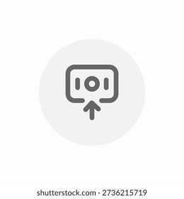 sent money icon sign vector