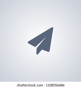 Sent, plane, vector best flat icon on white background , EPS 10
