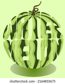 sentence in the form of a watermelon. to make it easier for children to learn