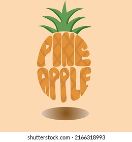 Sätze in Form von Ananas für das Lernen von Kindern
