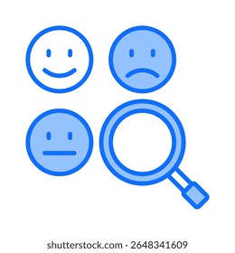 Sentiment Analysis Icon Element For Design
