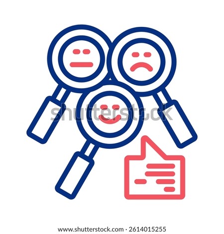 Sentiment Analysis Icon Element For Design
