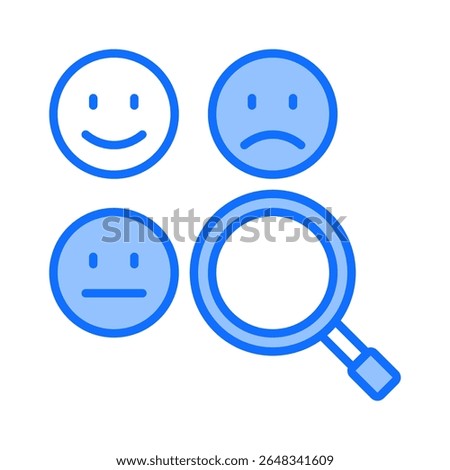 Sentiment Analysis Icon Element For Design