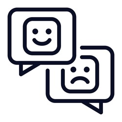 Sentiment Analysis Icon Illustration Can Be Used For Uiux, Web, Etc