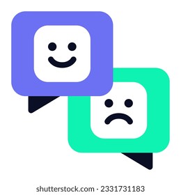 Sentiment Analysis Icon Illustration can be used for uiux, web, etc