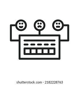 Sentiment Analysis icon vector image. Can also be used for Big Data. Suitable for mobile apps, web apps and print media.