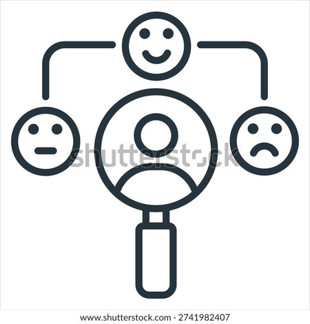 Sentiment Outline Icon Style Collection