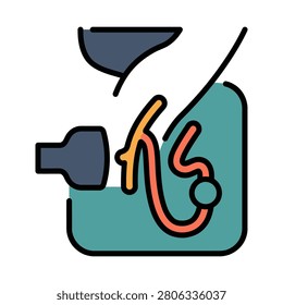 Sentinel Lymph Node Mapping Scan Icon for Oncology