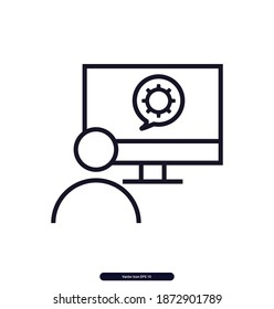 Seo Academy vector icon, Seo Academy Vector illustration