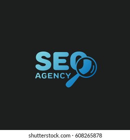 Seo Agency Logo Template Design. Vector Illustration.