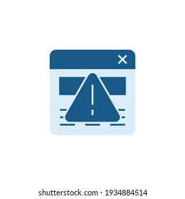 Seo Alert website icon in color icon, isolated on white background 