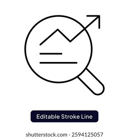 SEO Analysis Icon for Website Performance and Search Engine Optimization