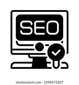 SEO Analysis line icon. linear style sign for mobile concept and web design. Outline vector icon. Symbol, logo illustration. Vector graphic