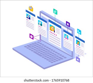 Seo analysis team background. Modern illustration slider site page. Web banner work performed in a team. Working engine optimization concept. Search engine optimization in the company design vector.