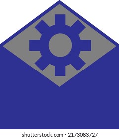 SEO analytics envelope, illustration, vector on a white background.