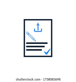 SEO, Article Submission Icon vector