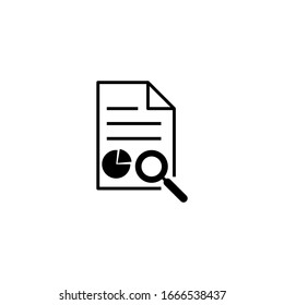Símbolo de ilustración vectorial de concepto de auditoría de Seo