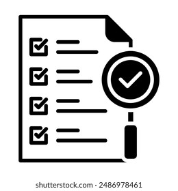 SEO-Audit-Symbolzeilen-Vektorillustration