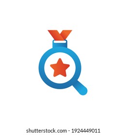 SEO Award icon in vector. Logotype