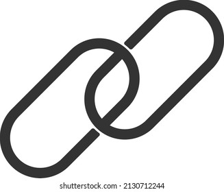 SEO Backlink icon vector, backlink symbol 