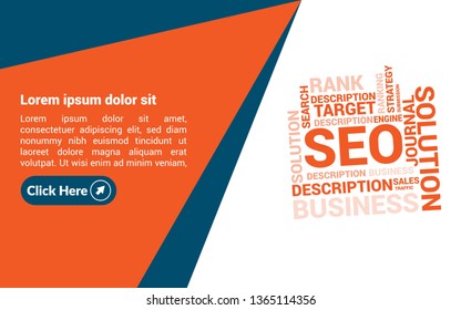SEO banner - modern concept.