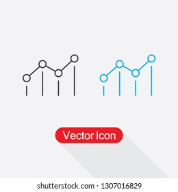 SEO Benchmark Icon, Chart Icon,Bar Chart Analytics Icon Vector Illustration Eps10
