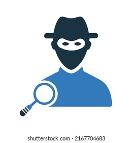 Seo, blackhat icon. Simple editable vector design.