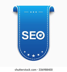 SEO Blue Vector Icon Design