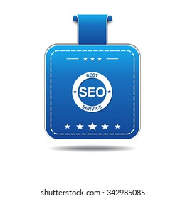 SEO Blue Vector Icon Design