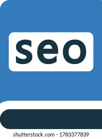 SEO book icon / vector graphics