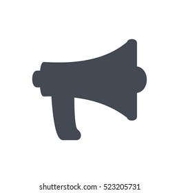 Seo Business Glyph Solid Icon Vector megaphone silhouette