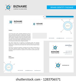 Seo  Business Letterhead, Envelope and visiting Card Design vector template