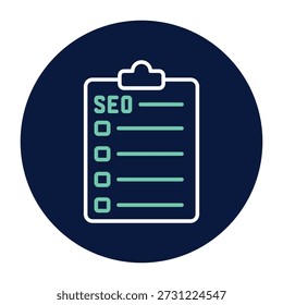 SEO Checklist Vektor, Pixel perfekt, Illustratordatei 