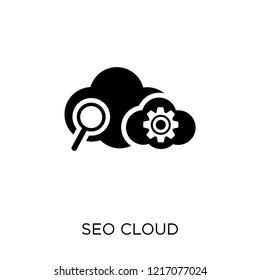 SEO Cloud icon. SEO Cloud symbol design from SEO collection. Simple element vector illustration on white background.