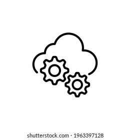 SEO Cloud icon in vector. Logotype