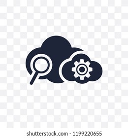 SEO Cloud transparent icon. SEO Cloud symbol design from SEO collection. Simple element vector illustration on transparent background.