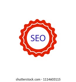 SEO colored icon on white background