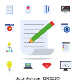 SEO colored icon. Programming icons universal set for web and mobile