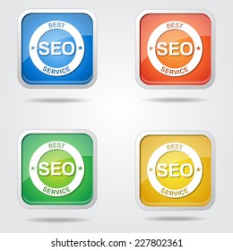 SEO Colorful Vector Icon Design