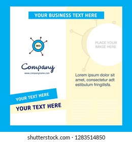 Seo  Company Brochure Template. Vector Busienss Template