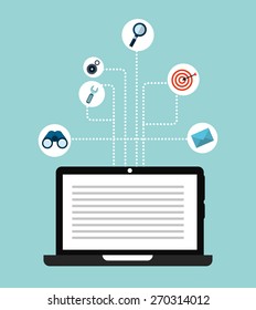 seo concept design, vector illustration eps10 graphic 
