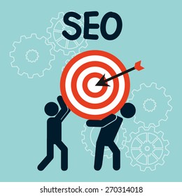 seo concept design, vector illustration eps10 graphic 