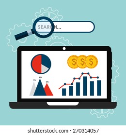 seo concept design, vector illustration eps10 graphic 